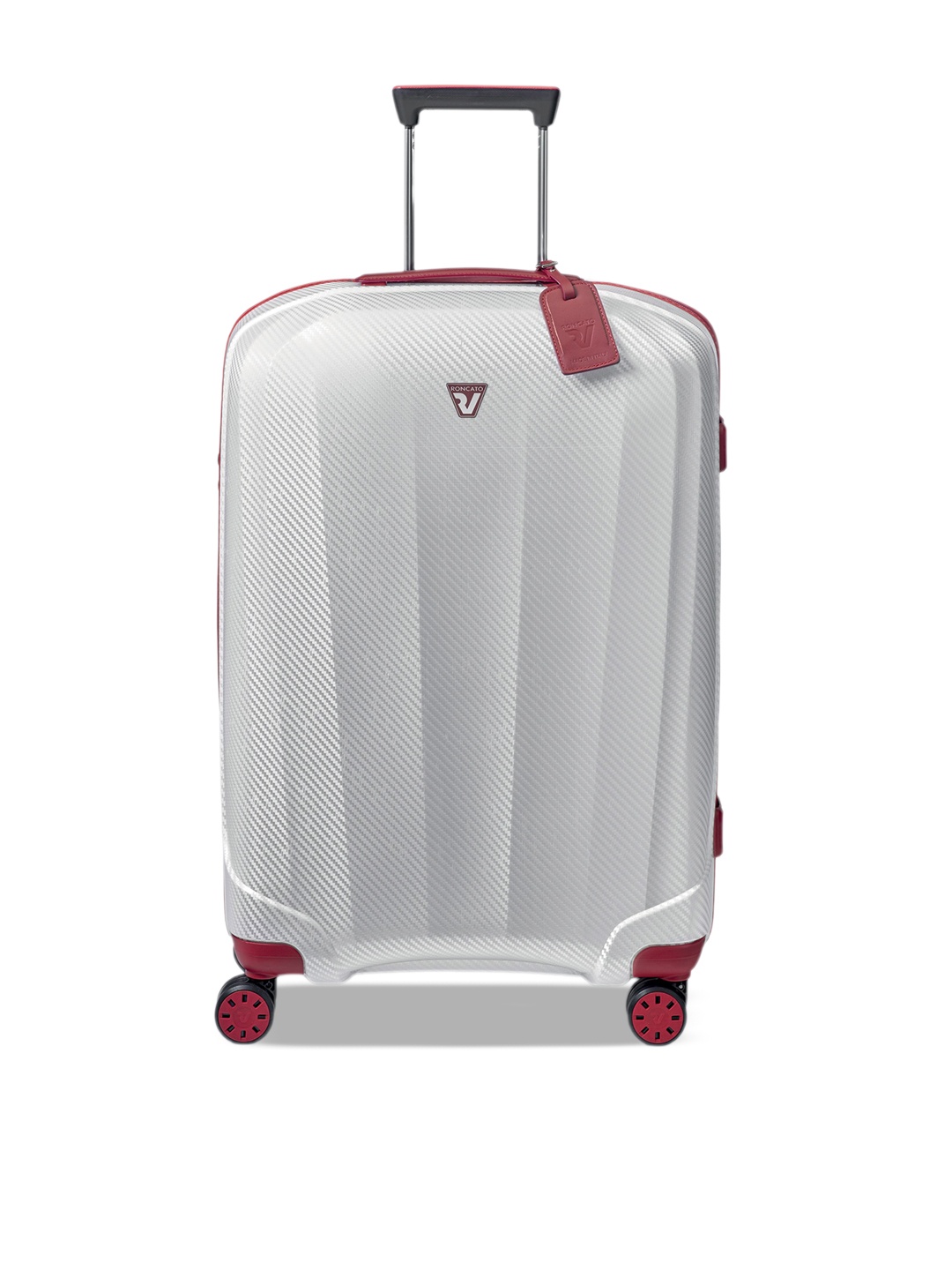 

RONCATO WE ARE GLAM Range Rosso/Bianco 26" Medium Hard Trolley Bag, White
