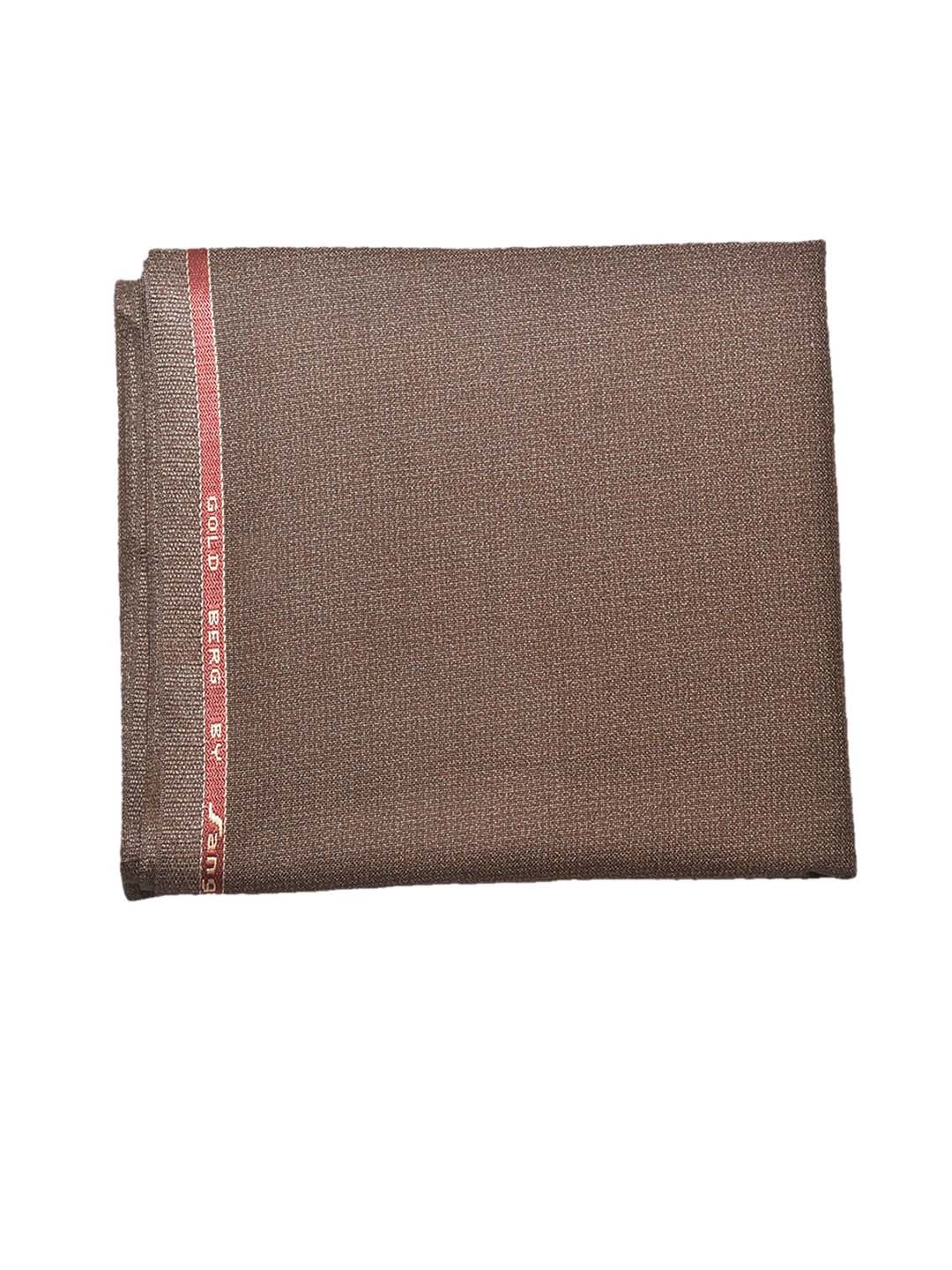 

SANGAM Men Self Design Light Weight Trouser Fabric, Brown