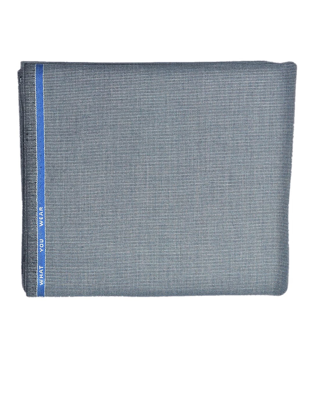 

SANGAM Men Textured Unstitched Soft Trouser Fabric, Blue