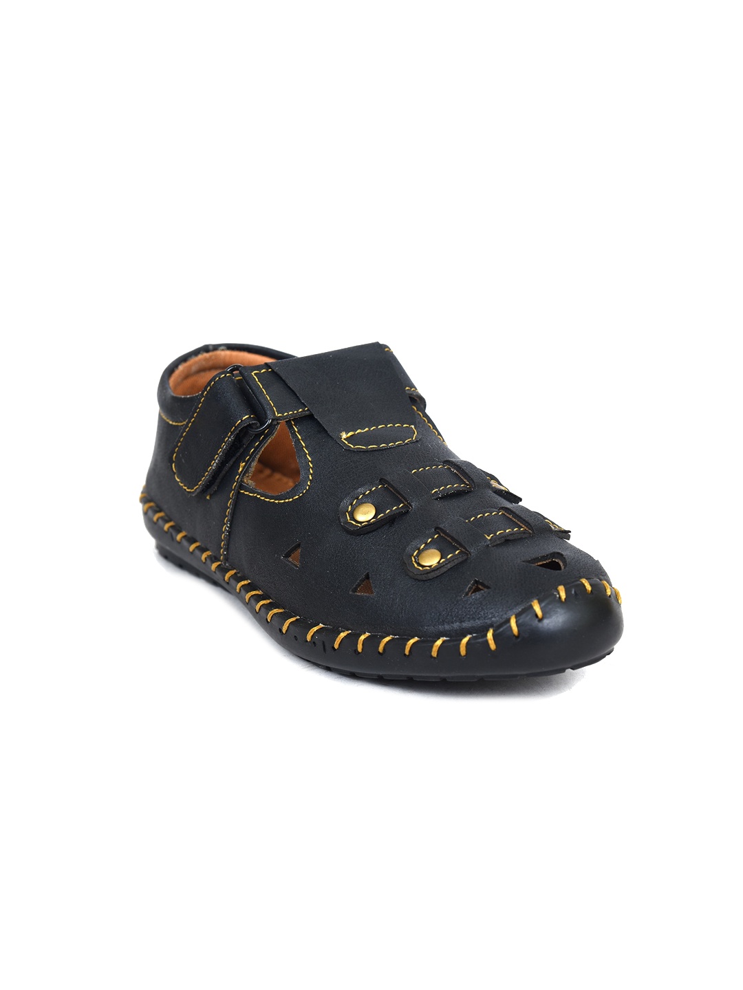 

Ajanta Boys Textured Shoe-Style Sandals, Navy blue