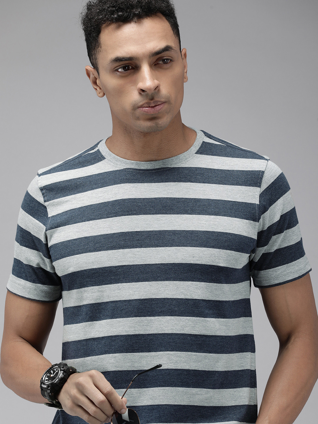

Roadster Striped T-shirt, Grey