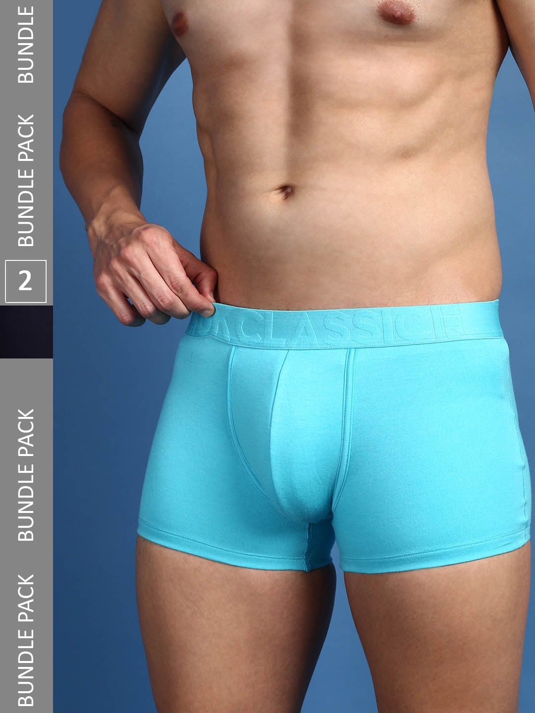 

ONN Men Pack Of 2 Anti-Microbial Trunks, Navy blue