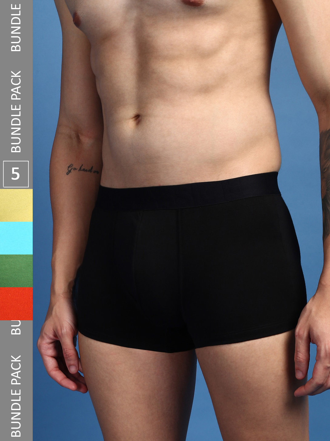 

ONN Men Pack Of 5 Assorted Anti-Odour Trunks