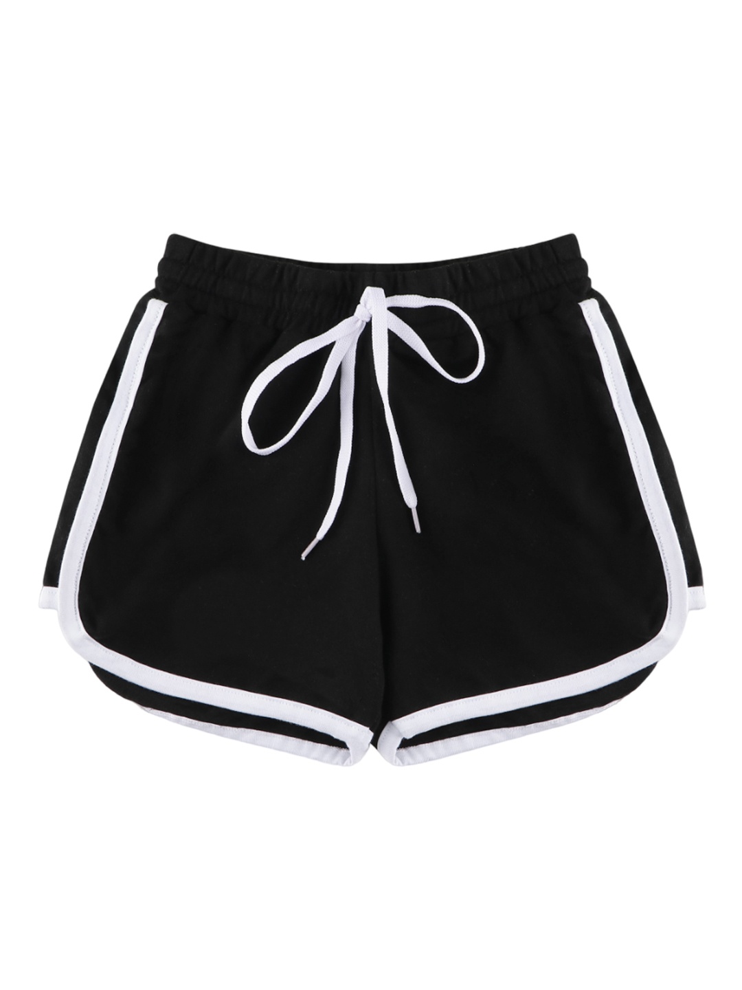 

Ninos Dreams Girls Mid-Rise Cotton Shorts, Black