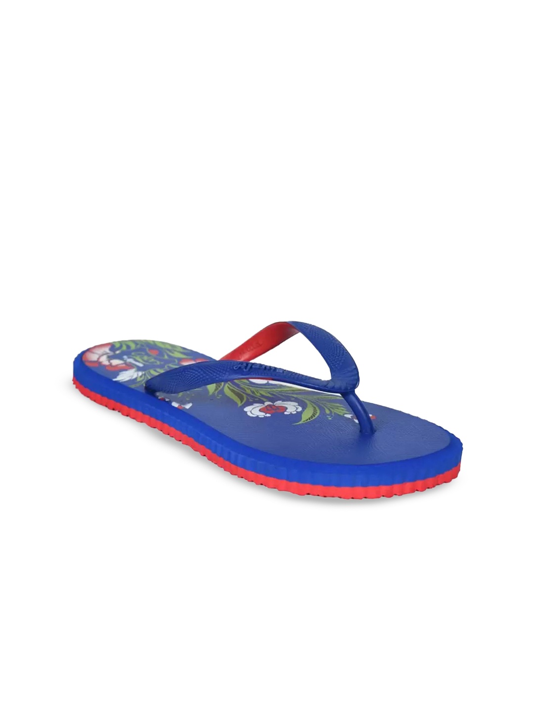 

Ajanta Women Floral Printed Lightweight Thong Flip-Flops, Blue