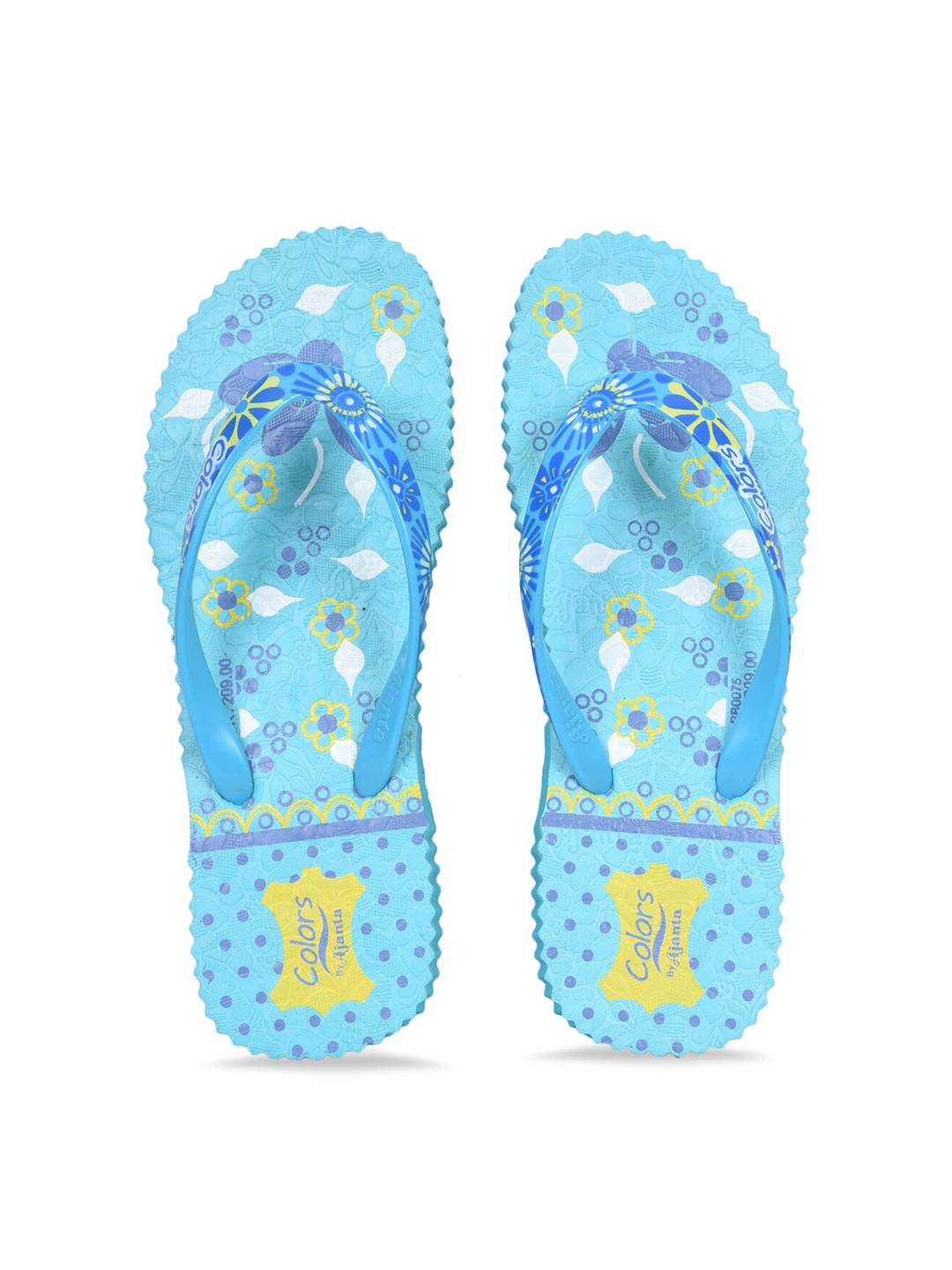 

Ajanta Women Printed Lightweight Thong Flip-Flops, Blue