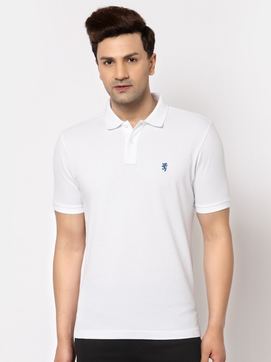 

Red Tape Polo Collar Pure Cotton T-shirt, White