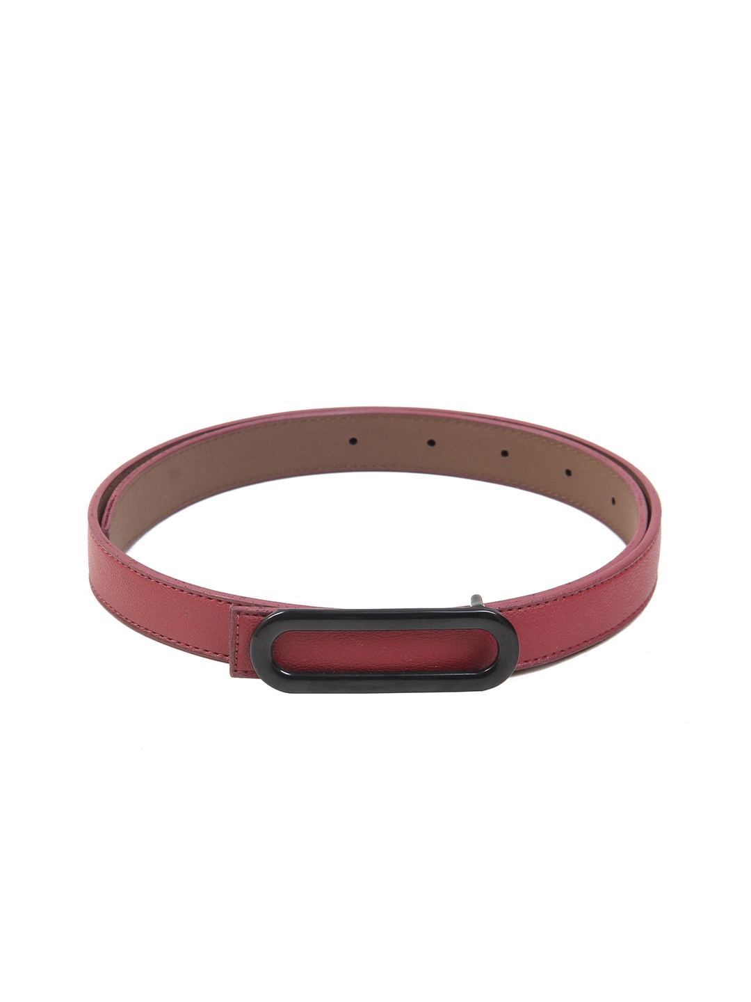 

Calvadoss Girls Textured Slim Belt, Maroon