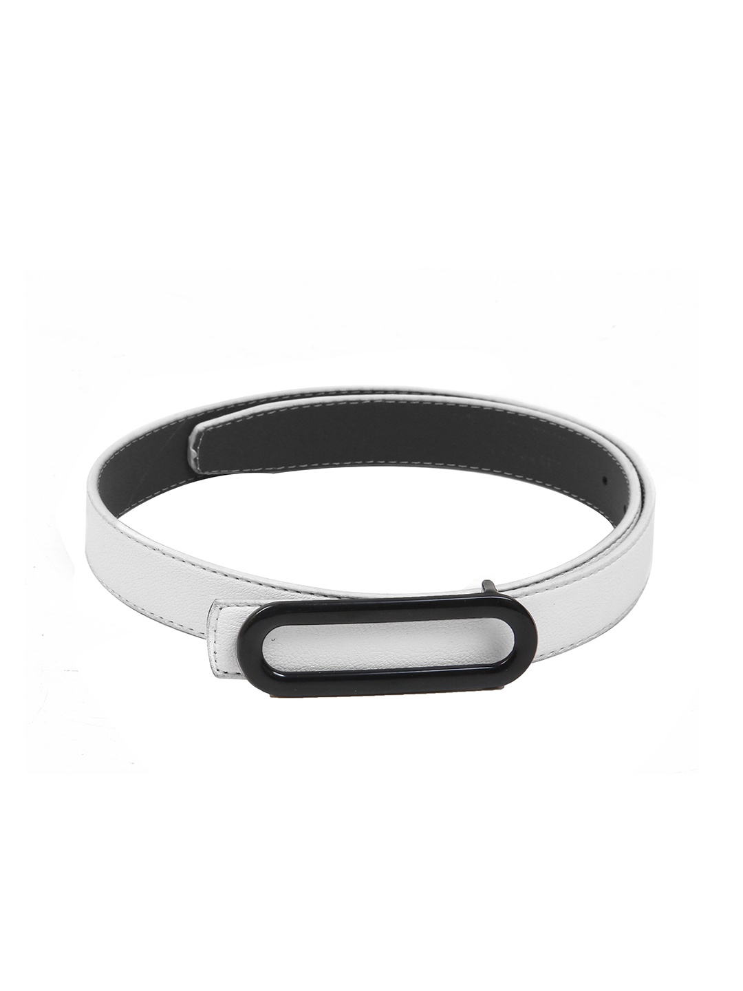 

Calvadoss Girls Textured Slim Belt, White