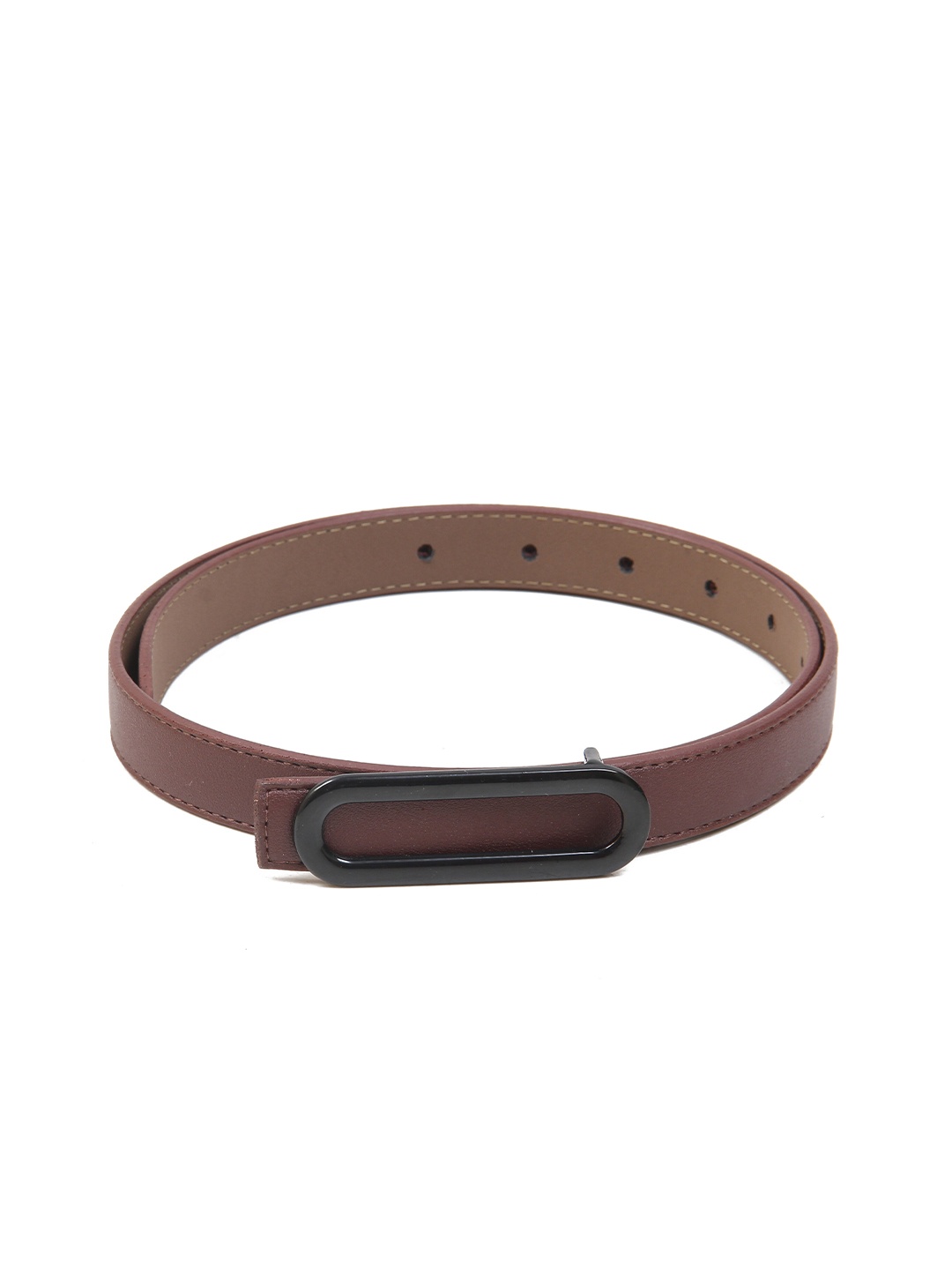 

Calvadoss Girls Textured Slim Belt, Maroon