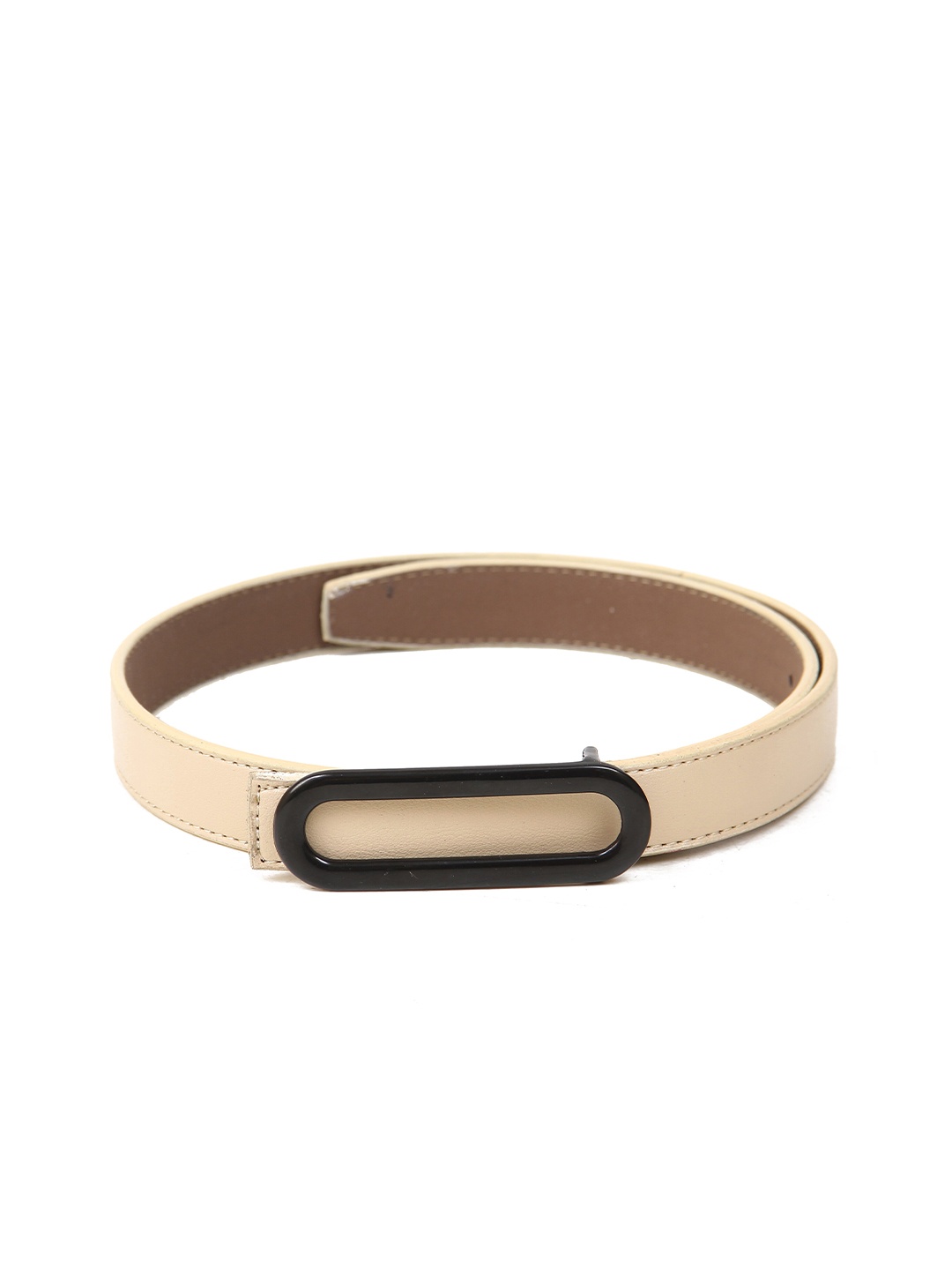 

Calvadoss Girls Textured Slim Belt, Beige