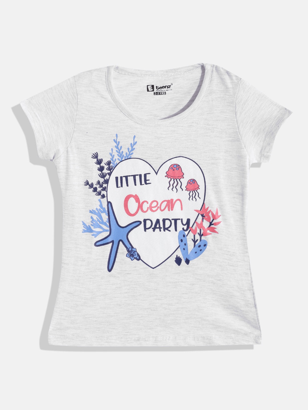 

Eteenz Girls Premium Cotton Graphic Printed T-shirt, Assorted