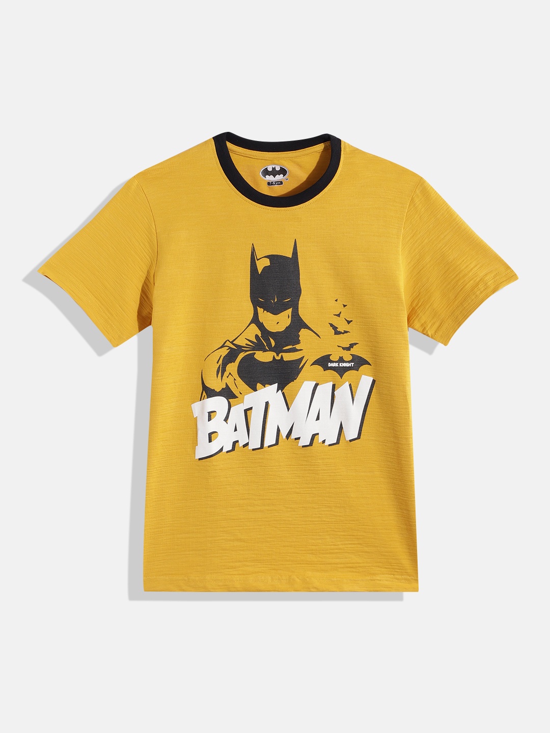 

Eteenz Boys Premium Cotton Batman Printed T-shirt, Mustard