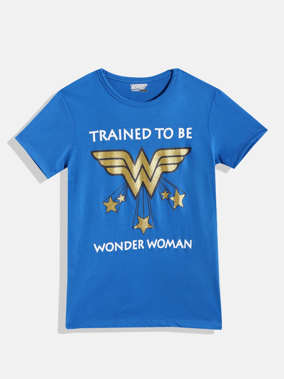 

Eteenz Girls Premium Cotton Wonder Woman Printed T-shirt, Blue