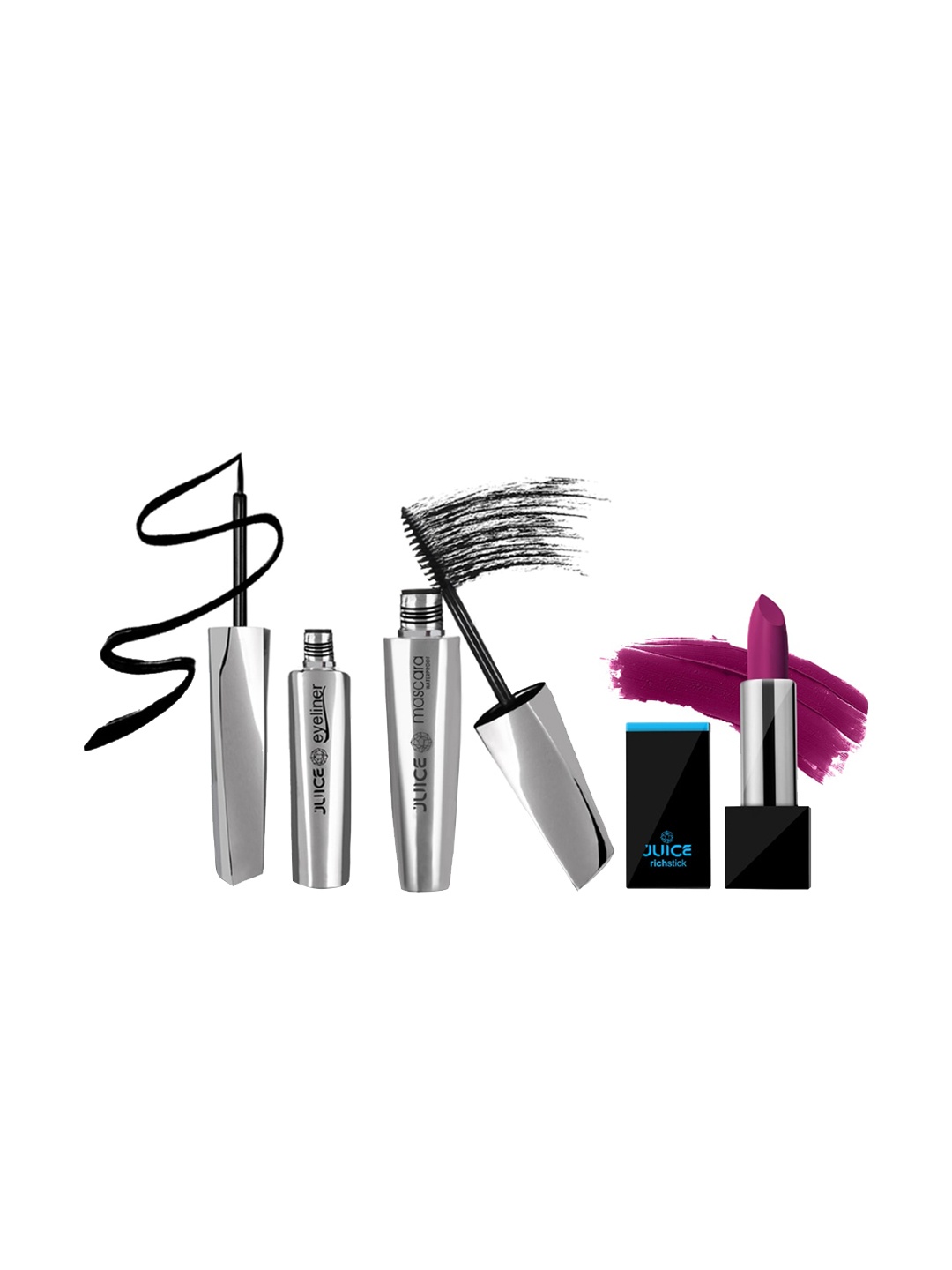 

JUICE Eyeliner Mascara & Lipstick Gift Set, Black