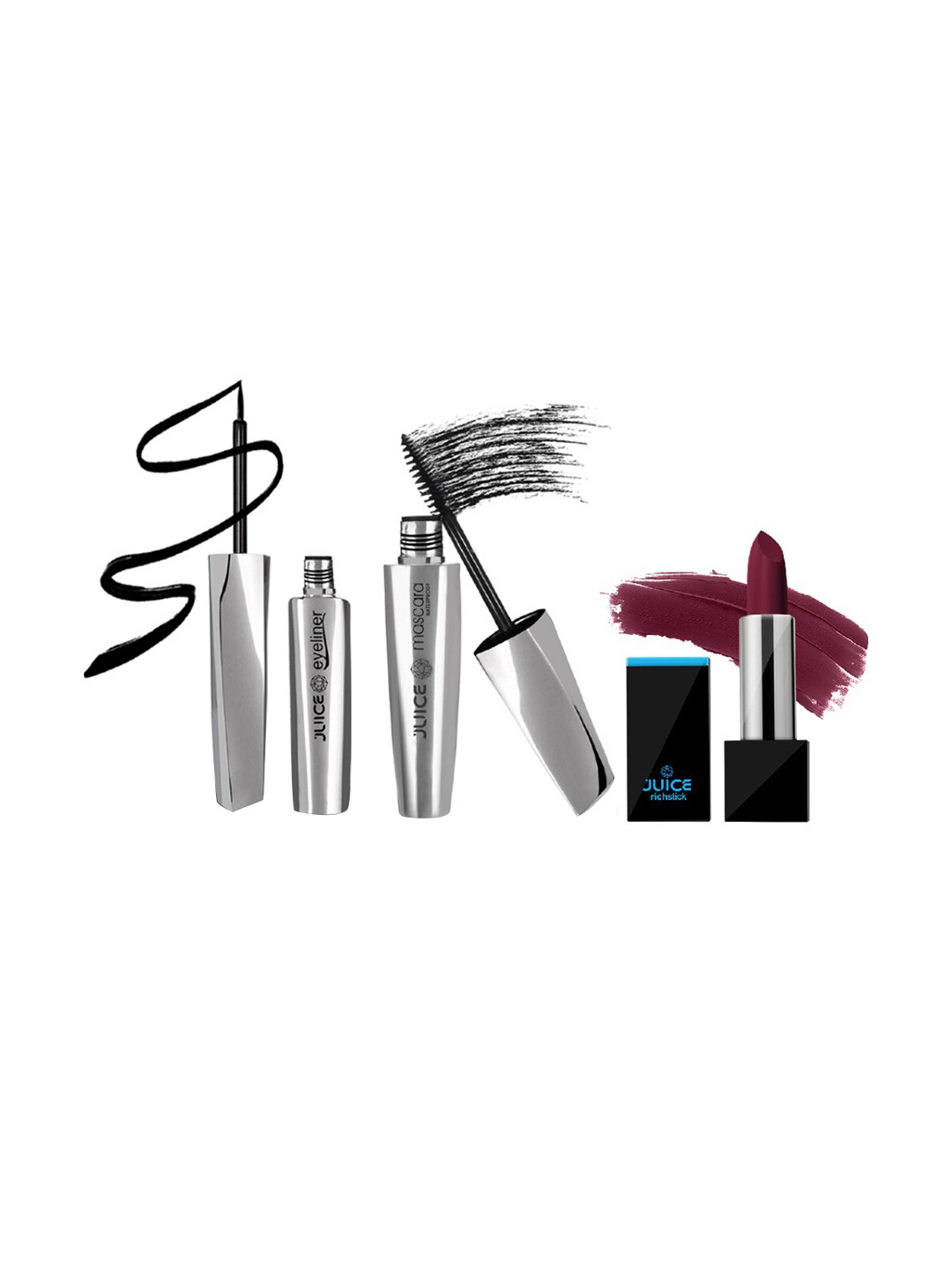 

JUICE Eye Liner Lipstick & Mascara Makeup Gift Set, Multi