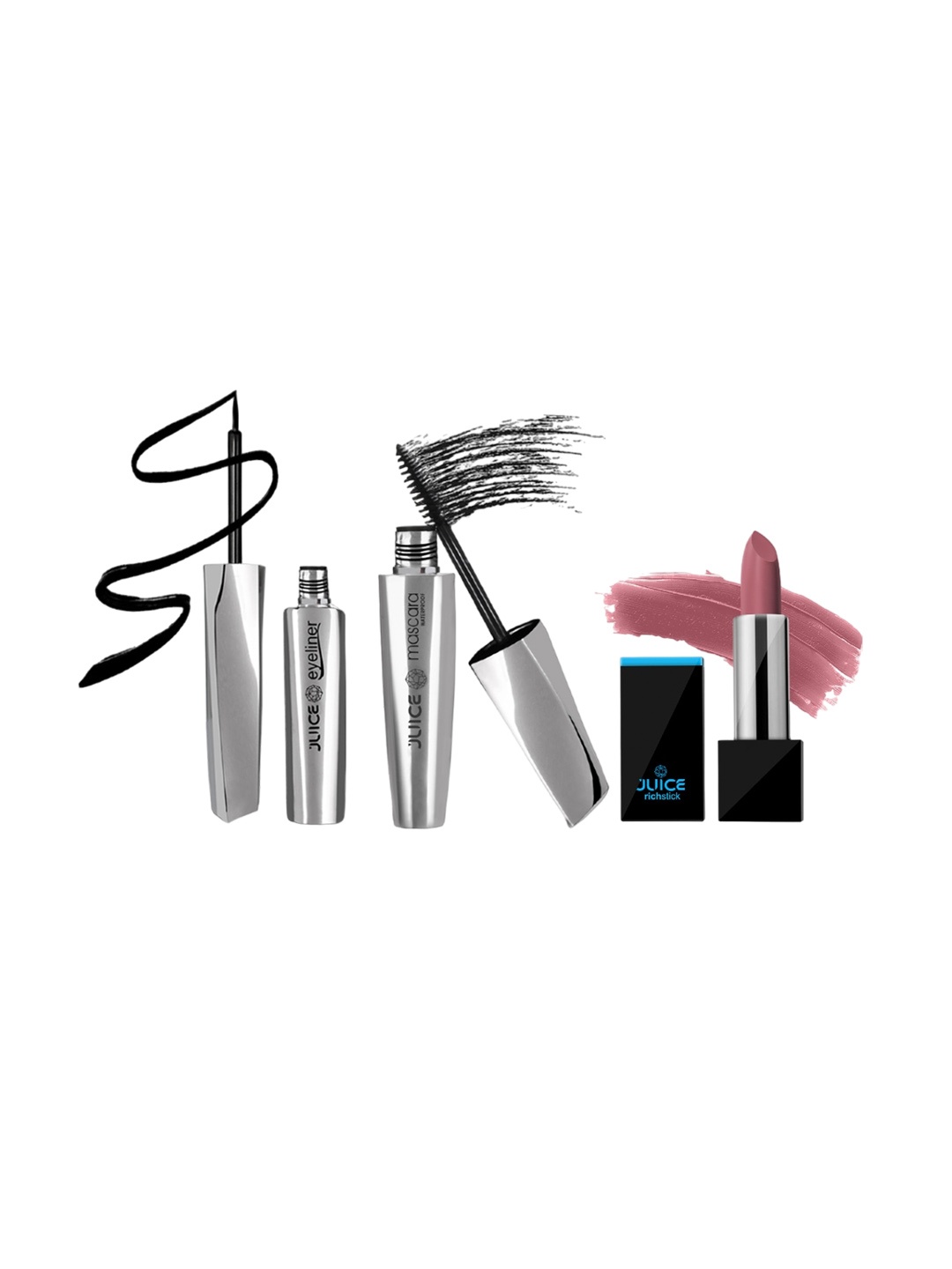 

JUICE Eyeliner, Mascara and Lipstick Combo, Multi