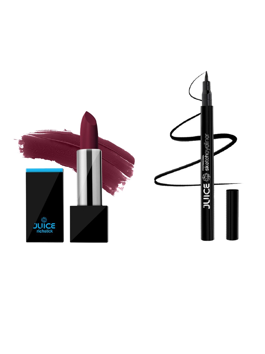 

JUICE Lipstick & Smudge Proof Eyeliner Gift Set, Burgundy