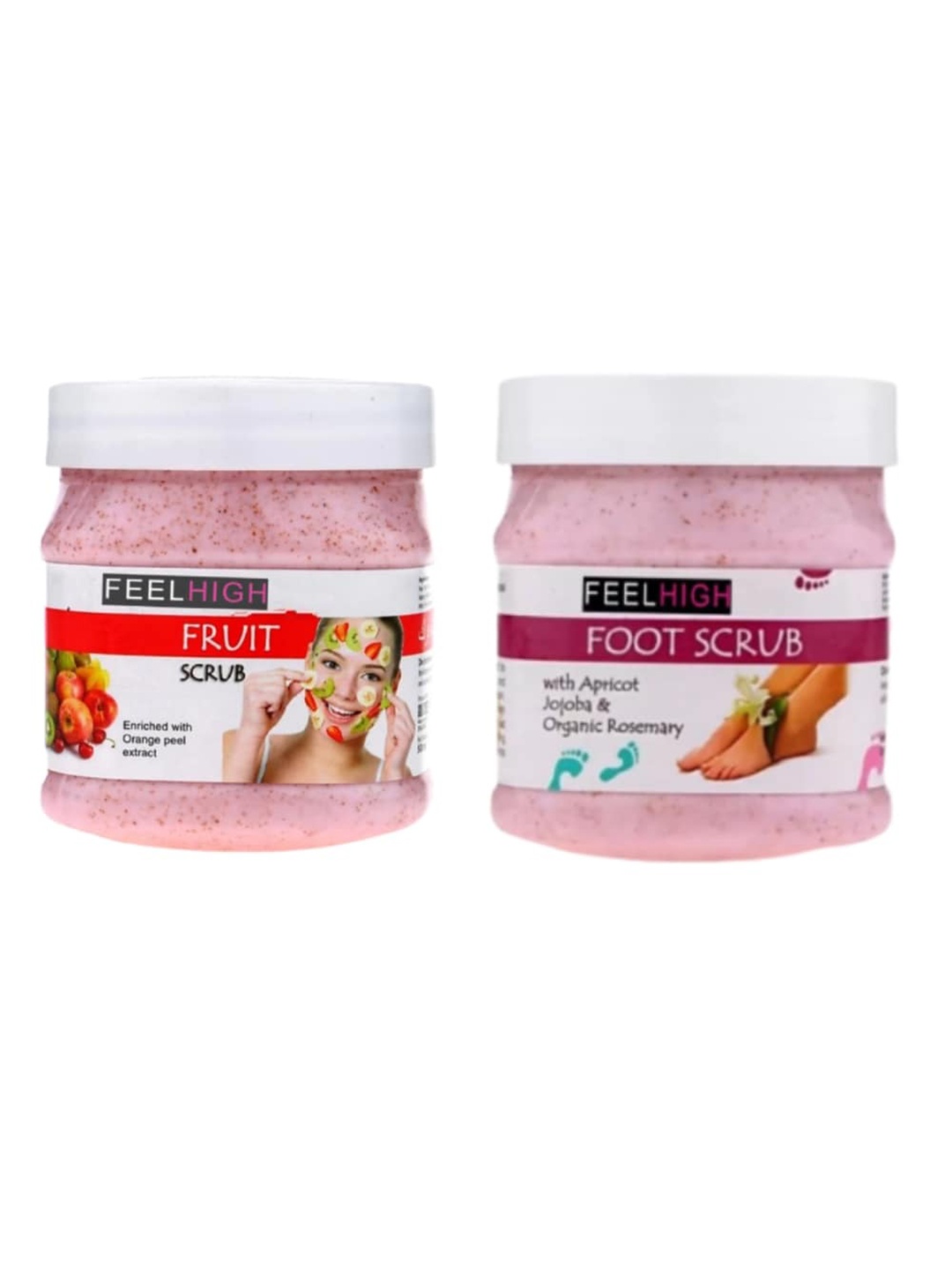 

FEELHIGH scrub -500ml & foot Scrub -500ml -pack2 Scrub -Skin care products, Multi