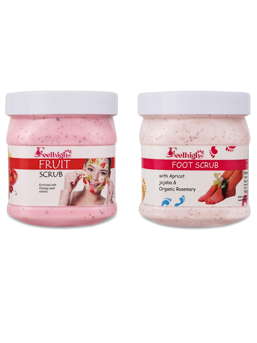 

FEELHIGH scrub -500ml & foot Scrub -500ml -pack2 Scrub -Skin care products, Multi