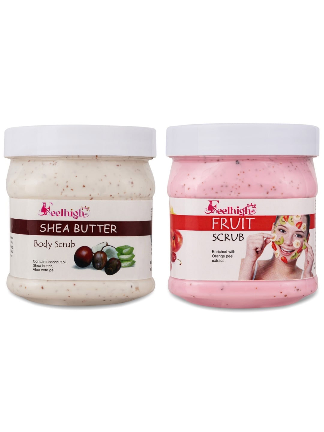 

FEELHIGH scrub -500ml & foot Scrub -500ml -pack2 Scrub -Skin care products, Multi