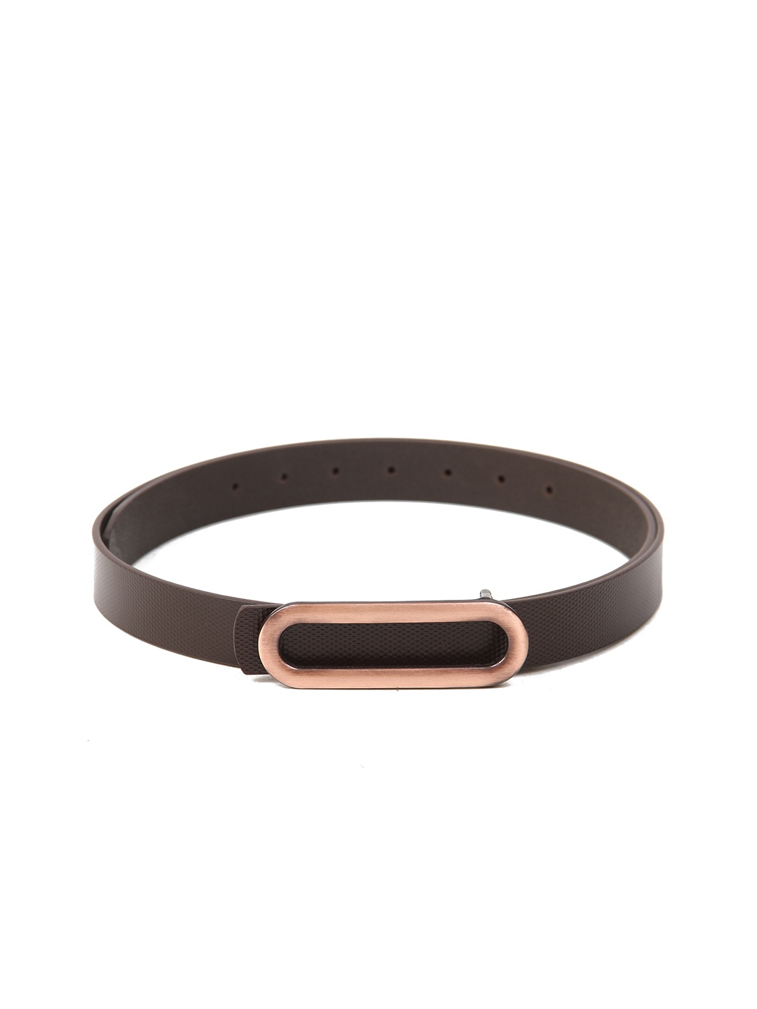 

Calvadoss Women Leather Slim Belt, Brown