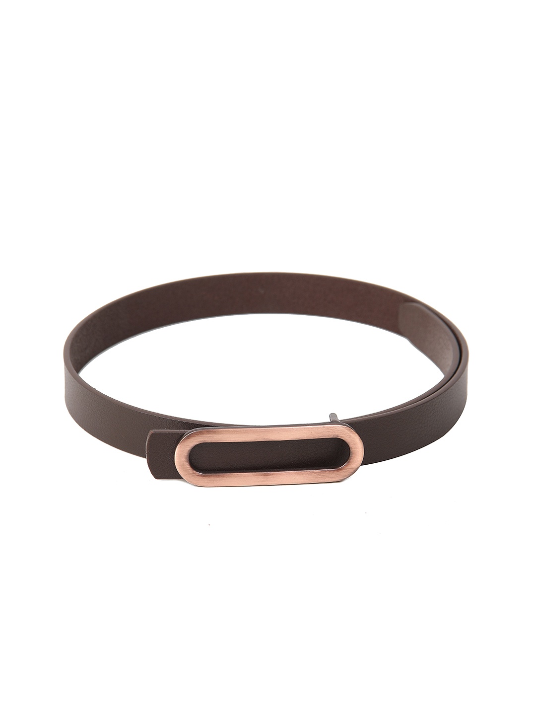 

Calvadoss Women Textured Leather Belt, Brown