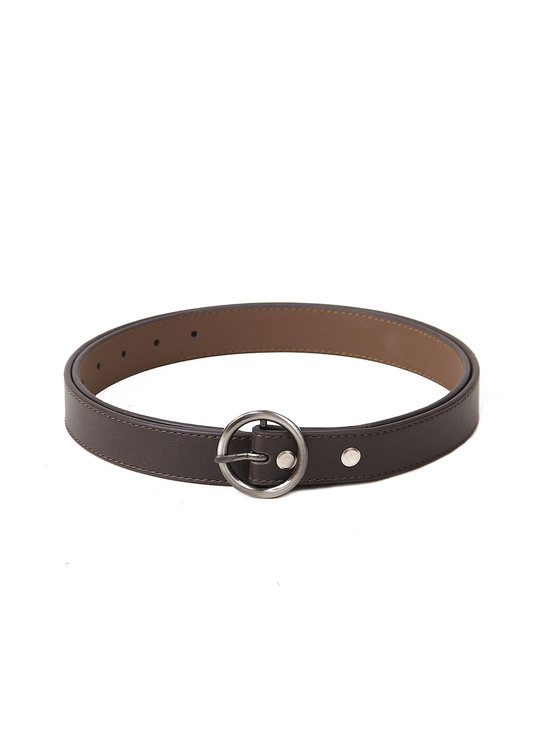 

Calvadoss Textured Slim Belt, Brown