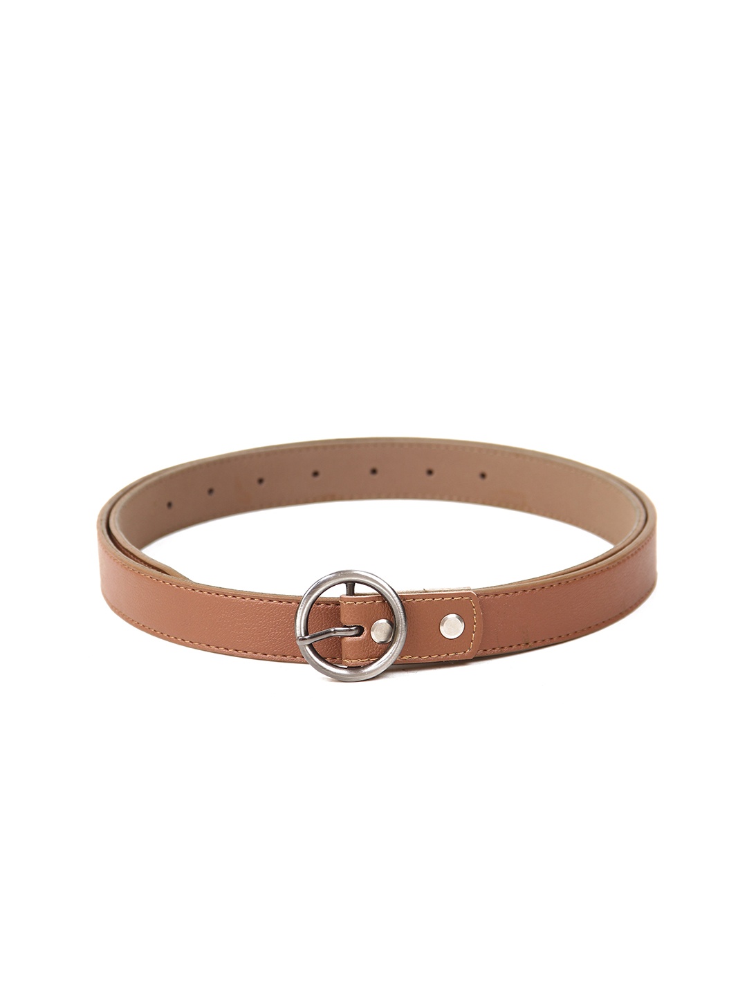 

Calvadoss Women Textured Slim Belt, Tan