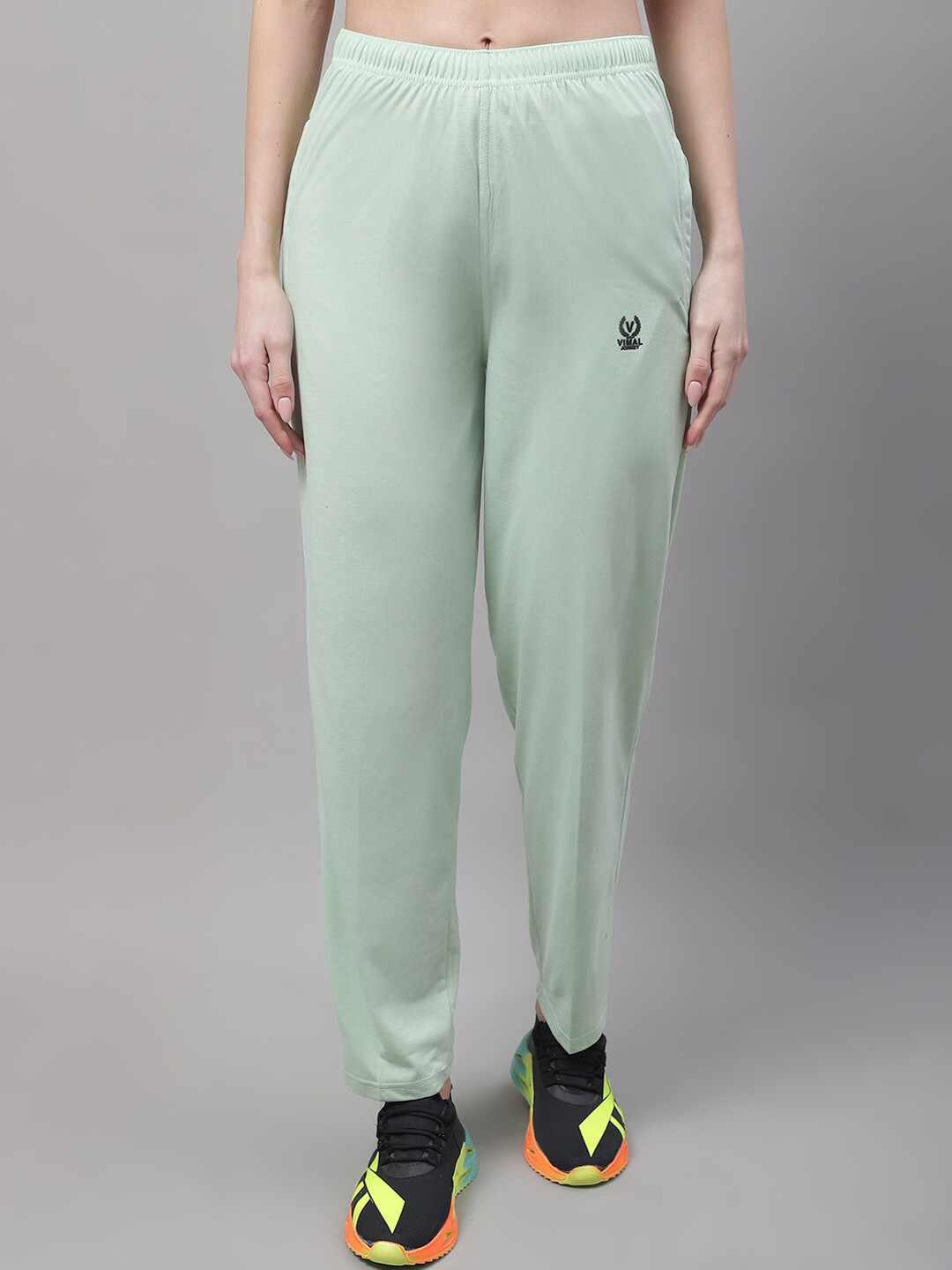 

VIMAL JONNEY Women Cotton Sports Track Pants, Green