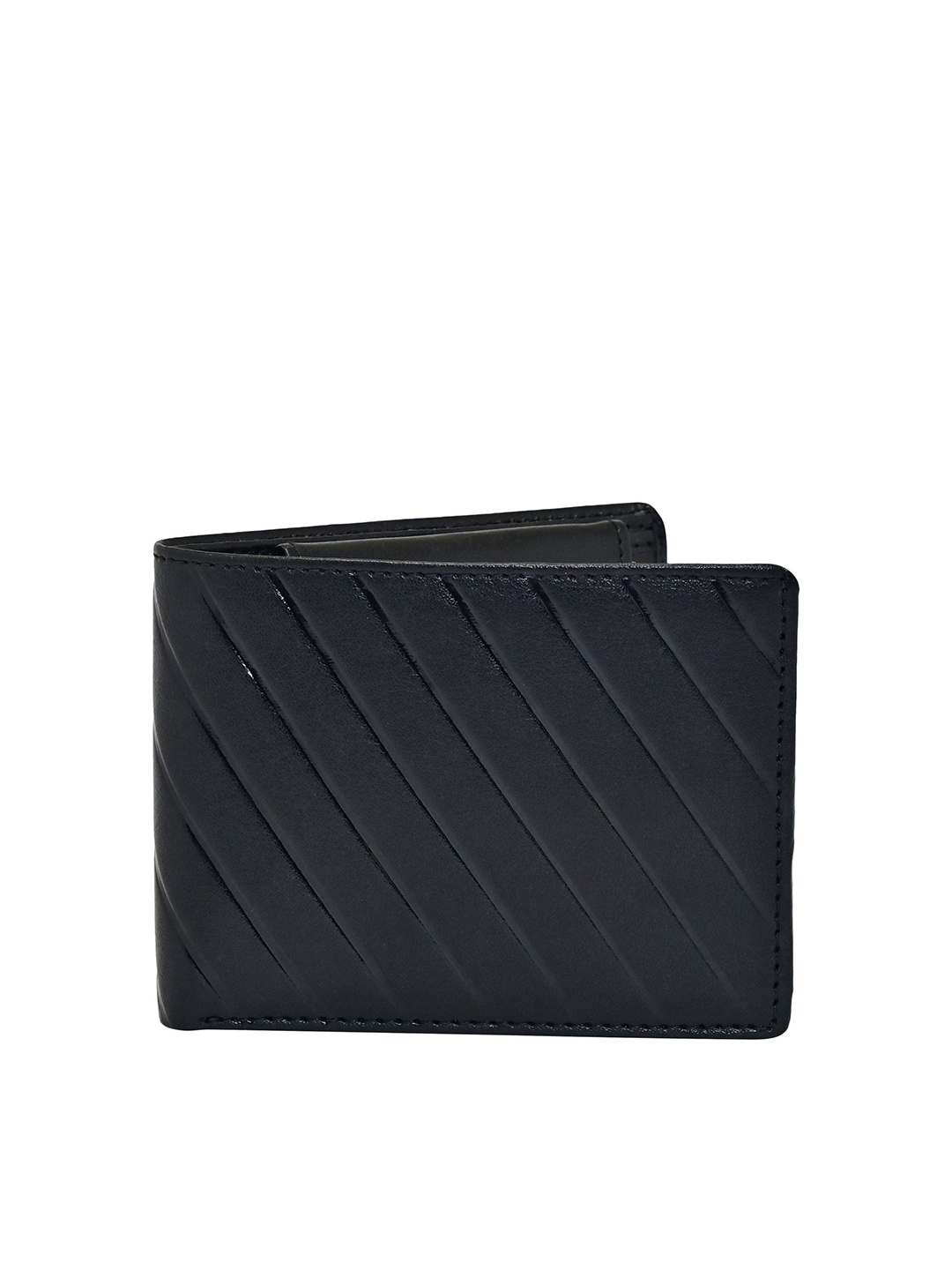 

Kastner Men Textured Two Fold Wallet, Black