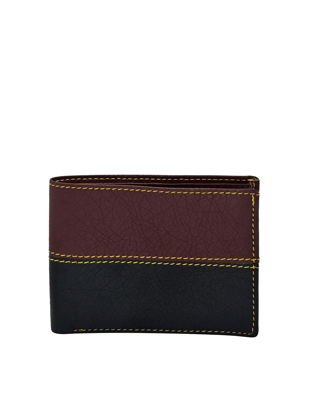 

Kastner Men Colourblocked Two Fold Wallet, Maroon