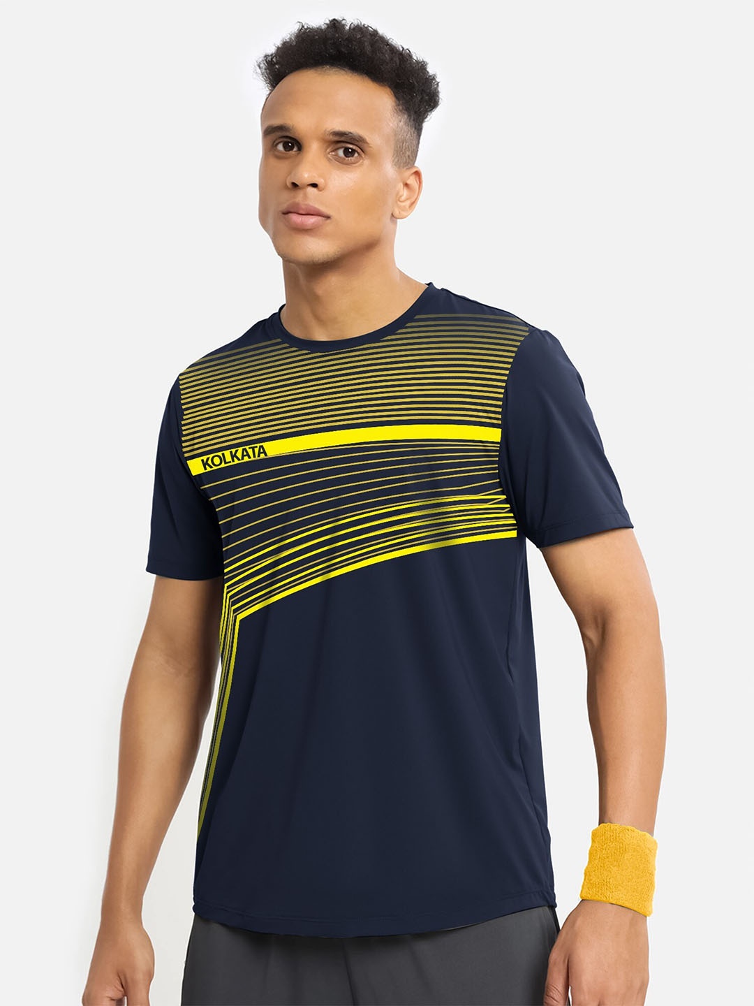 

JUMPCUTS Striped Slim Fit T-shirt, Navy blue