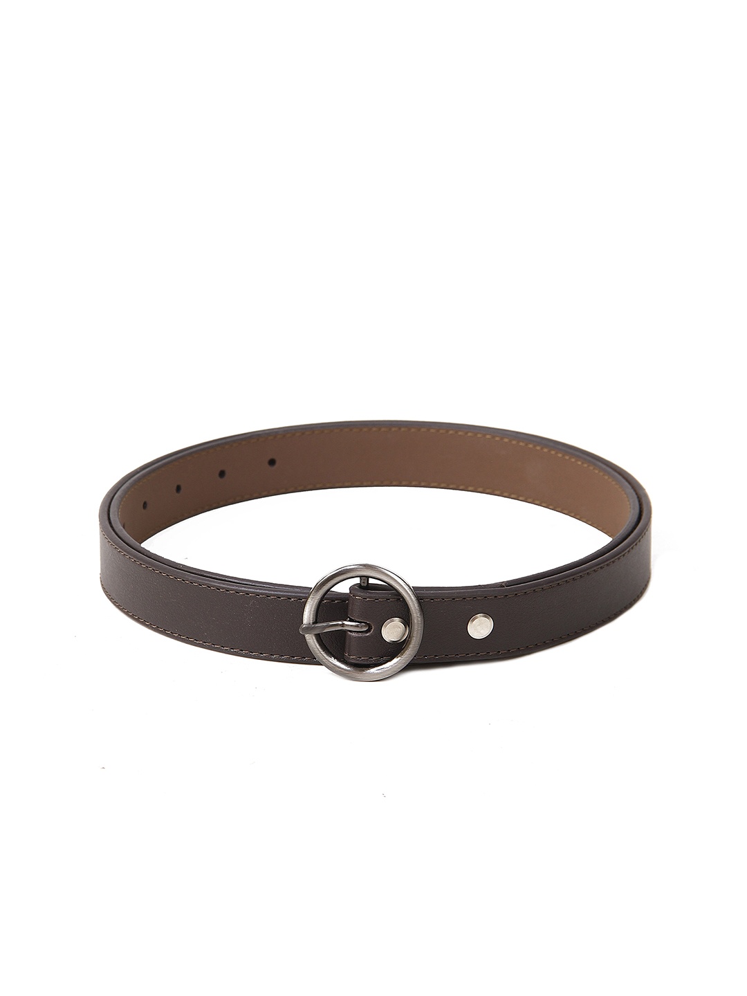 

Calvadoss Girls Textured Slim Belt, Brown