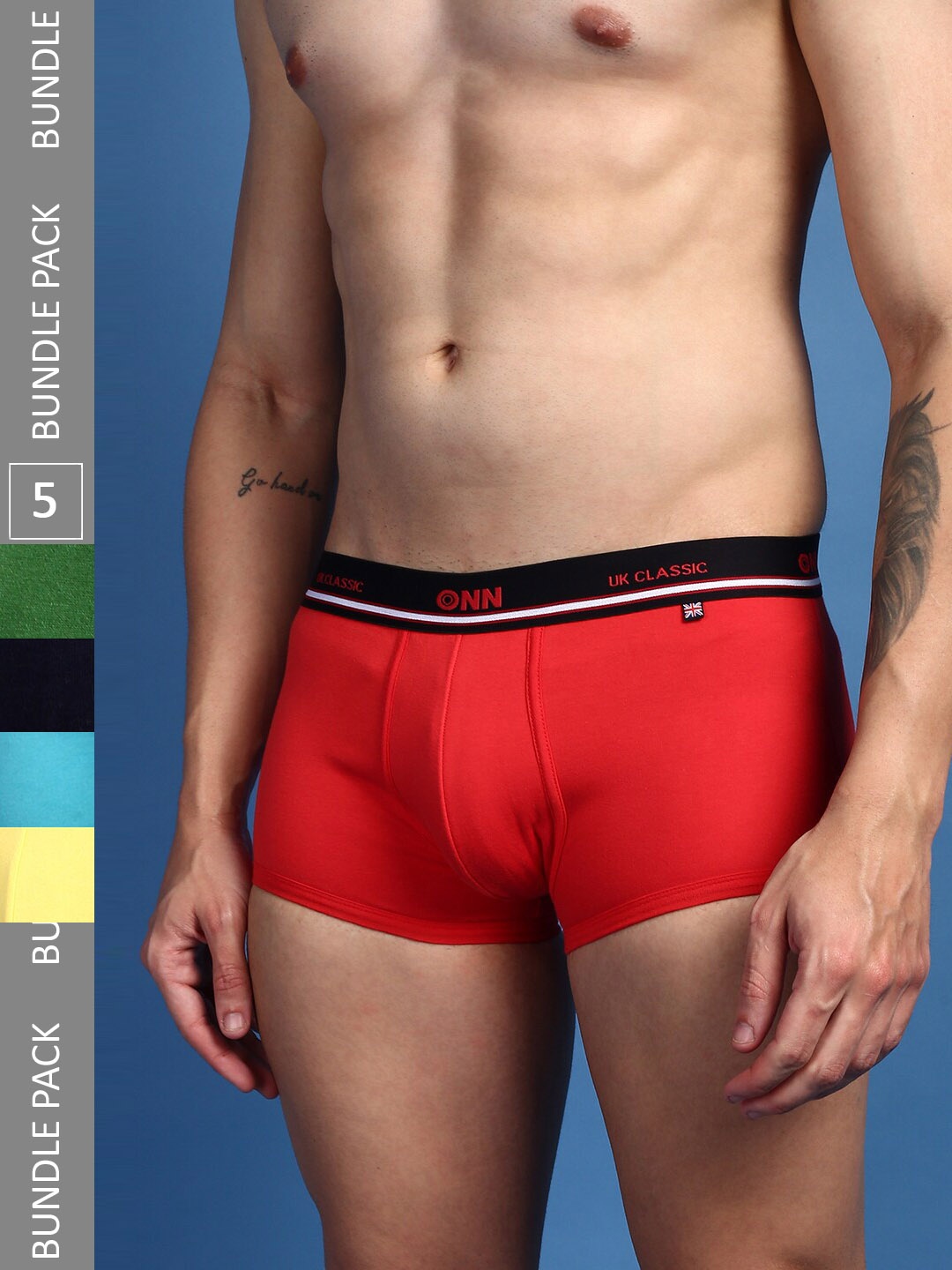 

ONN Pack Of 5 Assorted Cotton Trunk ONN_UK_43_ASST_5PC