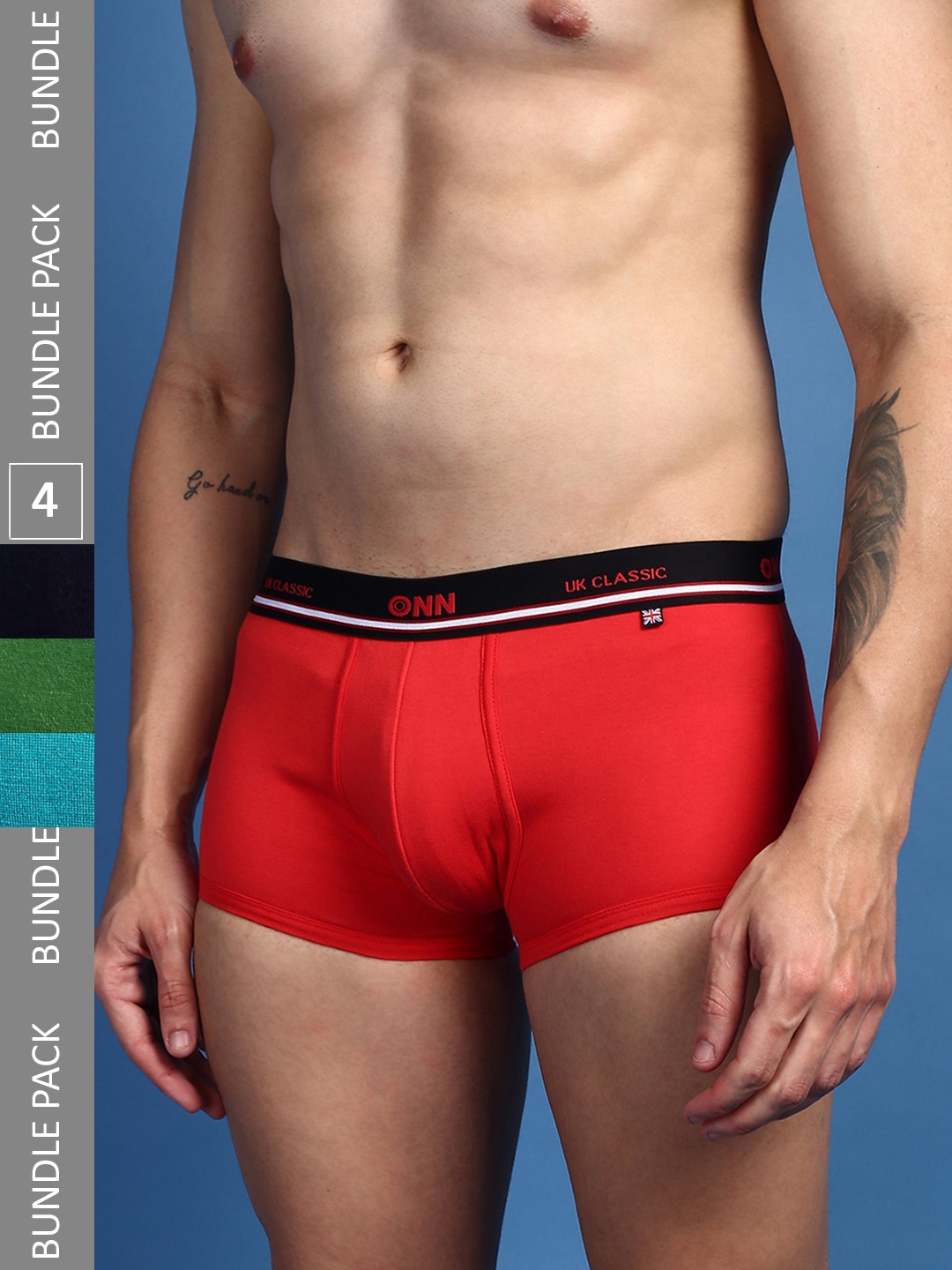 

ONN Pack Of 4 Assorted Cotton Trunks