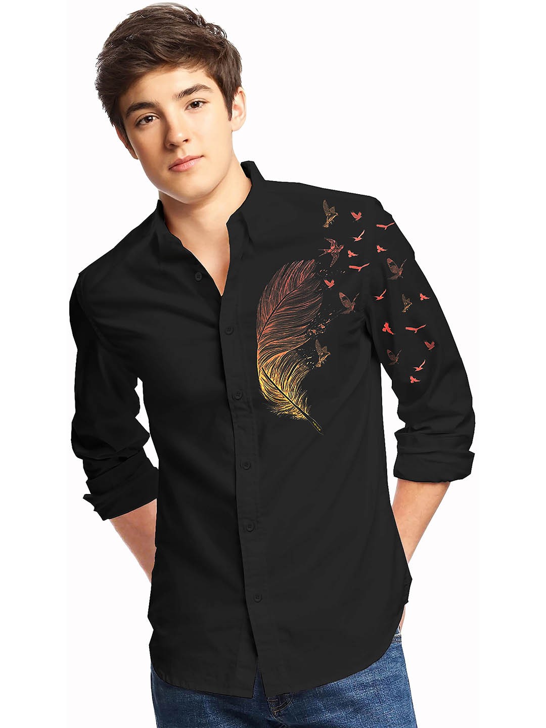 

TRIPR Boys Black Opaque Casual Shirt