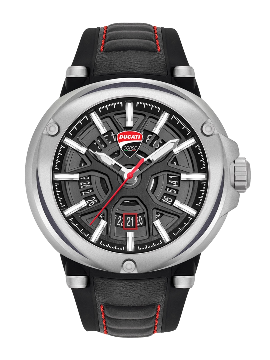 

DUCATI CORSE Partenza Men Printed Dial & Black Straps Analogue Watch DTWGN0000103