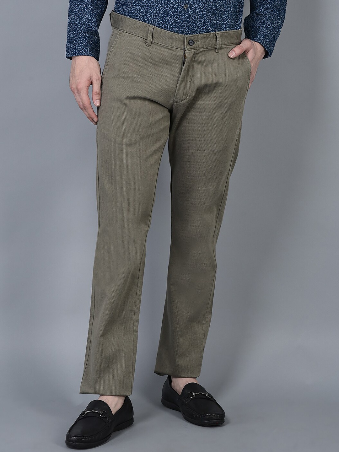 

CANOE Men Mid-Rise Smart Trousers, Camel brown