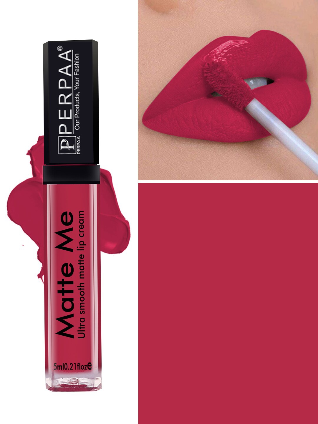 

PERPAA Matte Me Ultra Smooth One Stroke Matte Liquid Lipstick 5ml - Reddish Pink 108