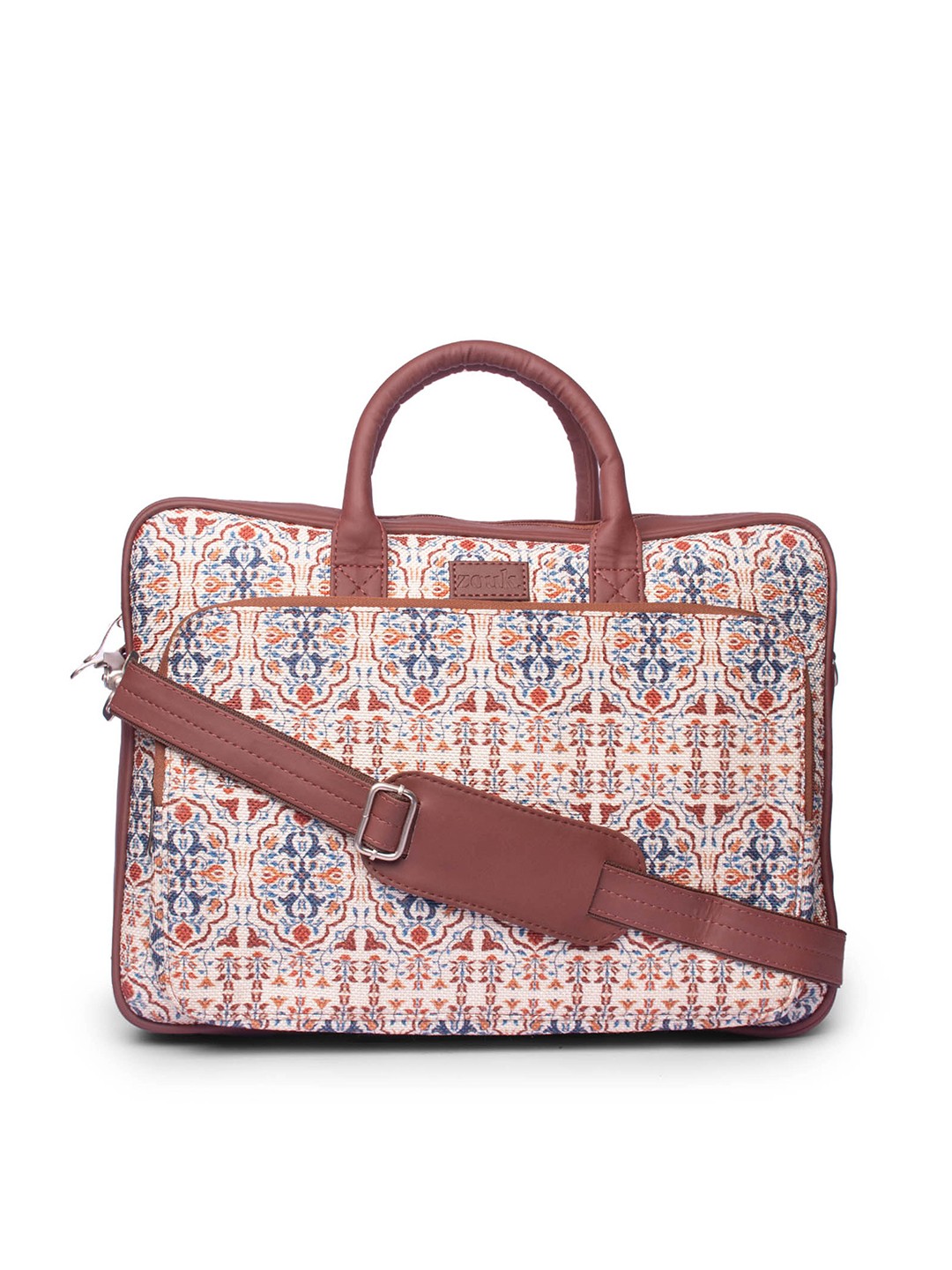 

ZOUK Women Printed Messenger Bag, White
