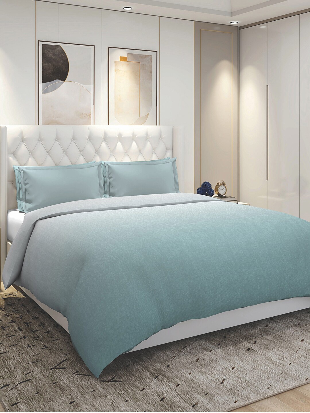 

GM AC Room 150 GSM Double Bed Comforter, Blue