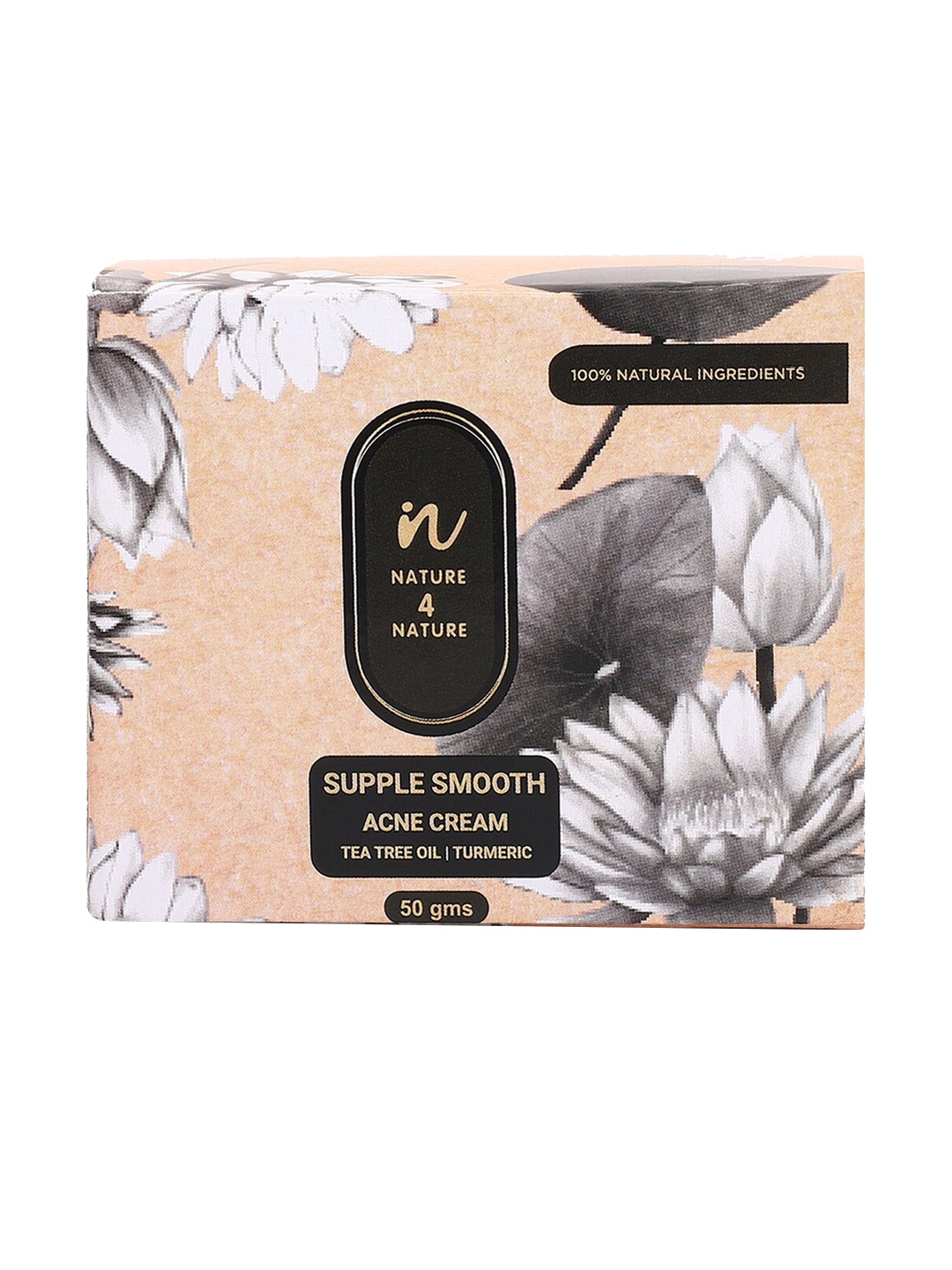 

NATURE4NATURE Supple Smooth Anti Acne Cream With Tea Tree Oil & Turmeric - 50g, Brown