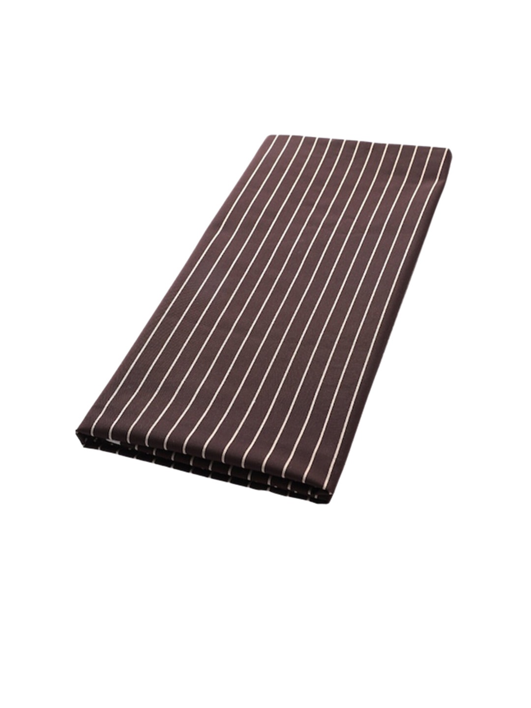 

LONDON CROSS Men Striped Cotton Shirt Fabric, Brown