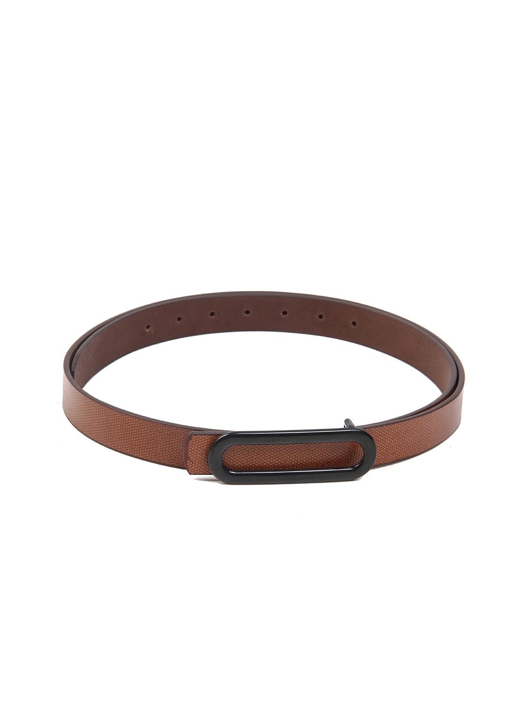 

Calvadoss Girls Textured Leather Belt, Tan