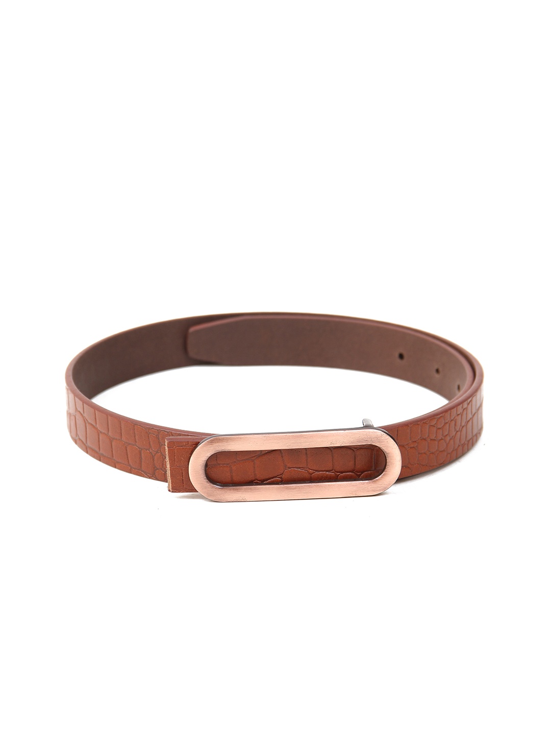 

Calvadoss Girls Textured Leather Belt, Tan