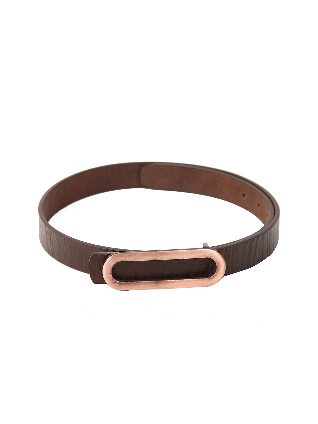 

Calvadoss Girls Textured Leather Belt, Brown