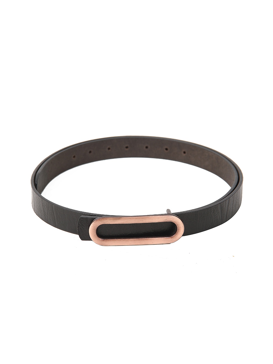 

Calvadoss Girls Textured Leather Belt, Black