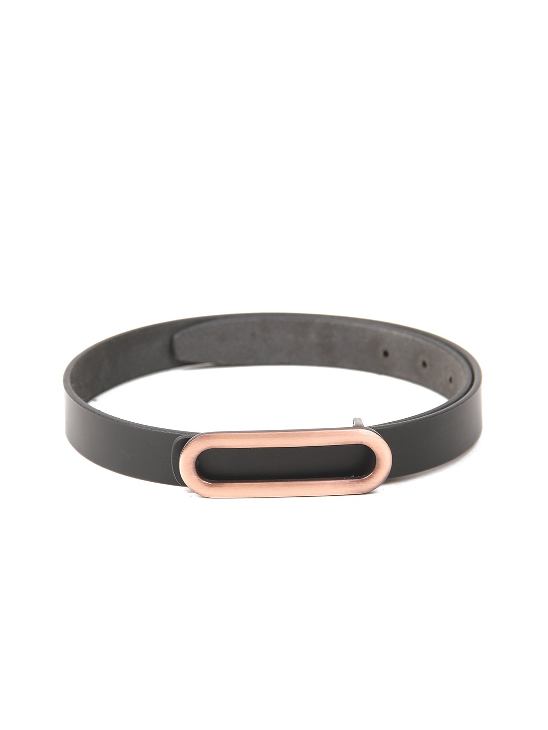 

Calvadoss Girls Textured Leather Belt, Black