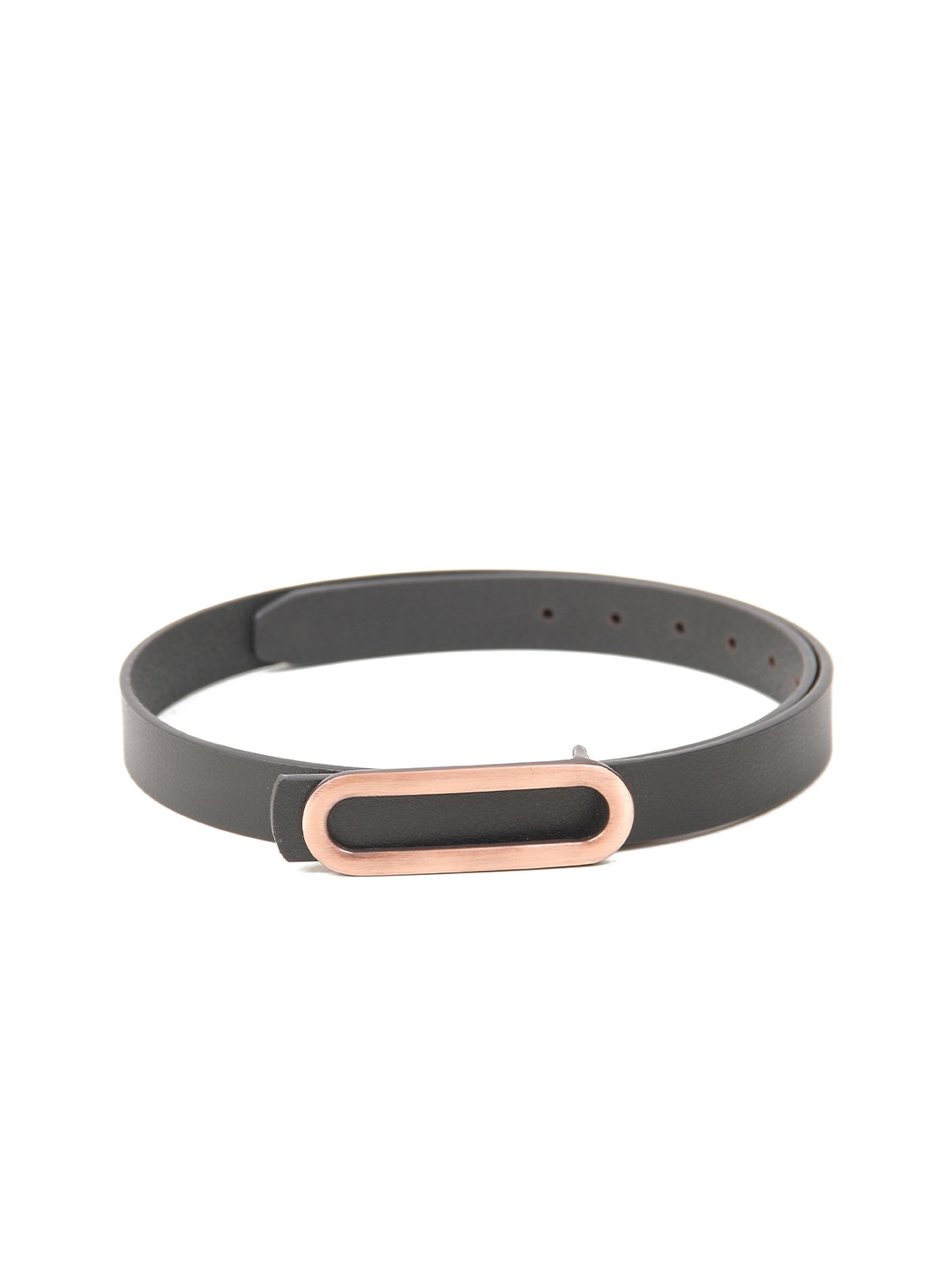 

Calvadoss Girls Textured Leather Belt, Black